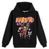 Japanese Anime Naruto Sweatshirt Casual Boys Girls Cotton Hoodies Cool Cartoon Hooded Sweatshirt Tops Kids Pullover Sportswear Tops
