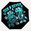 1PC Six Seven Automatic Open/Close Umbrella with Windproof, 8-Rib Sturdy Canopy, Durable Ribs, Fashionable Design,1229A