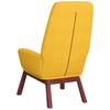 Recliner Chair with Ottoman Mustard Yellow Fabric