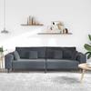 Dark Grey Sofa 250 X 77 X 76 Cm Velvet