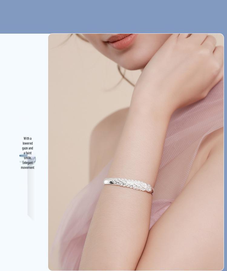 Heritage Peacock Filigree Silver-Plated Bangle: Vintage Ethnic Flower Design Bracelet for Women