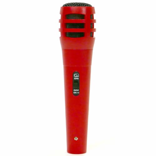 

GID GMC-01 Dynamic Microphone, Red, Lightweight Plastic
