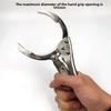 Adjustable Oil Filter Wrench Locking Grip 50mm-110mm Range Filter Removal Tool Hand-held Professional Oil Change Clamp