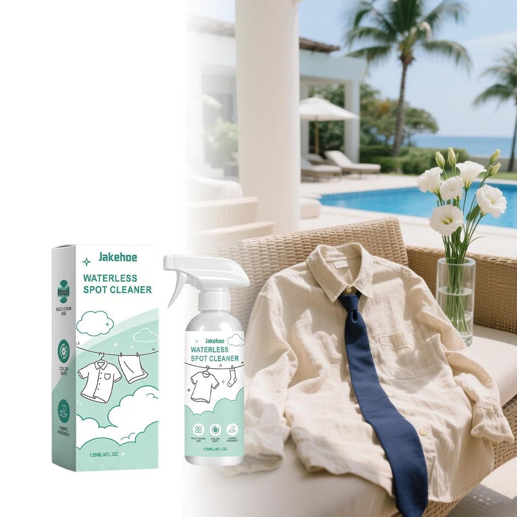 JAKEHOE Waterless Spot Cleaner: Rinse-Free Fabric Stain Remover