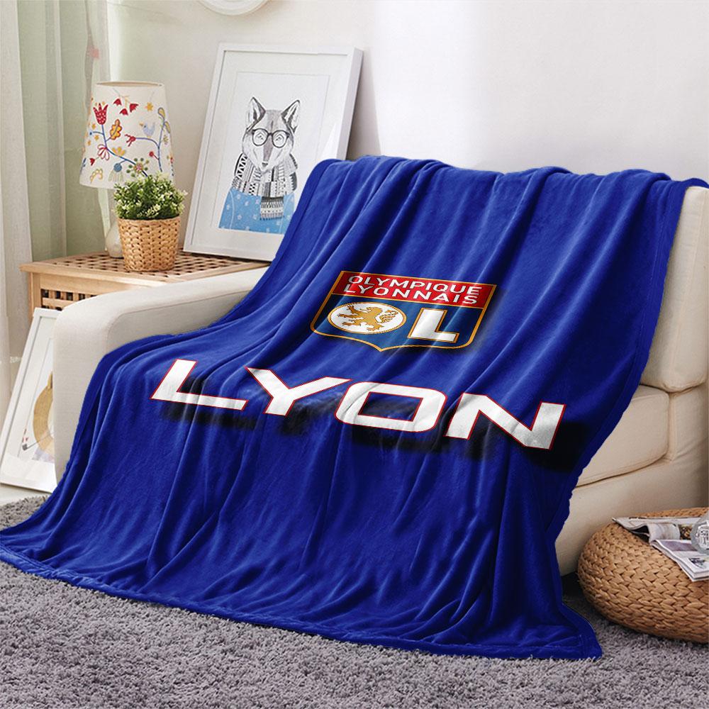 Lyon Logo Blanket, High Quality Comfortable for All Seasons, Home Decor, Warmth and Comfort