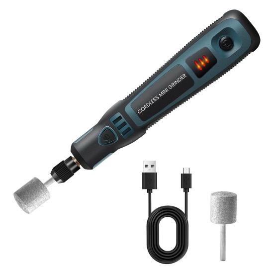 Electric Pet Nail Grinder USB Rechargeable Pets Nail Trimmer with 3 Speeds Silent Paws Grooming Tool for Small Large Cats Dogs
