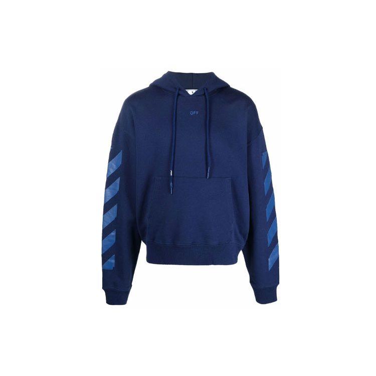 OFF WHITE FW21 Sweatshirt Men's Blue OMBB037F21FLE0074545