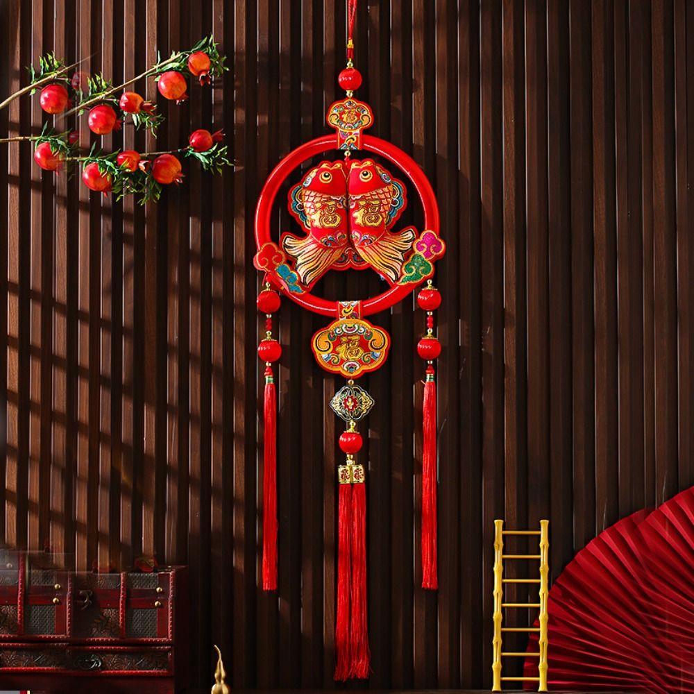 Traditional New Year Fish Pendant Hanging Spring Festival Ornament  Spring Festival