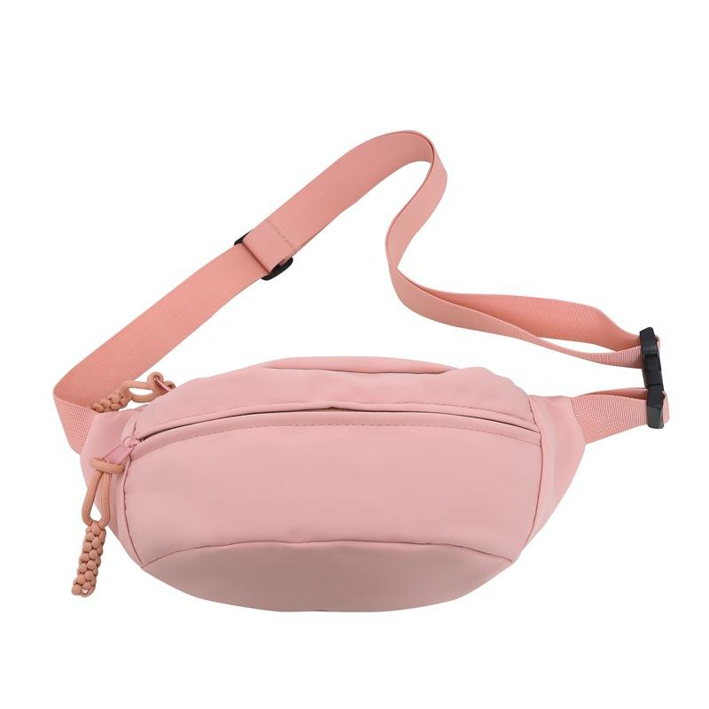 Korean Version of The Simple Messenger Bag New Fashion Summer Large Capacity Bag Sports Joker Small Chest Bag Japanese Women's Pockets.