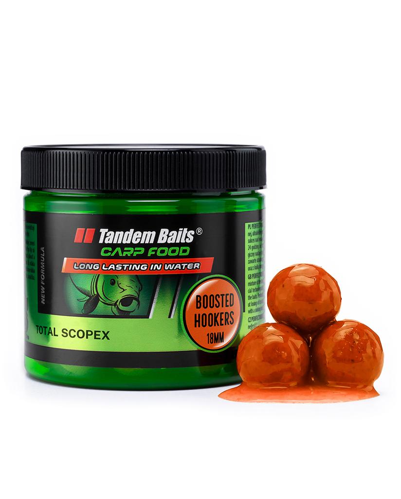 Carp food boosted hookers - kulki haczykowe 18mm/300g total scopex