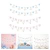 Adorable Geese Birthday Party Streamers Paper Bowknot Geese Bunting Hanging Decoration For Kids Birthday Celebration