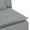 Modular Sofa with Cushions Light Grey