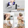 ABBP-For Shower Phone Holder With Speaker 480 Degree Rotation, Wall Mount For Waterproof For 4-7" Phones, Anti-Fog Case Included