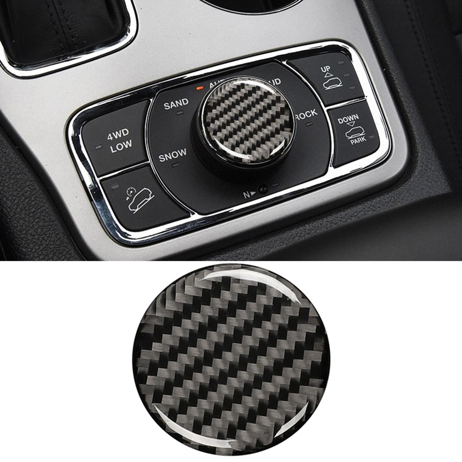 

Накладка на панель переключения передач из углеродного волокна для Jeep Grand Cherokee 2011-2015 2016-2018 Накладка на ручку переключателя Отделка Наклейки на автомобиль Аксессуары left-hand-drive