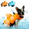 Outdoor Shark Dog Life Jacket Enhanced Buoyancy Small Dog Swimming Clothes Safety Vest With Handle For Medium Large Dogs Surfing