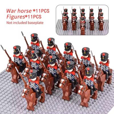 10 Stück Napoleonische Kriege Militärsoldaten Bausteine WW2 Mini-Figuren Französische Britische Füsiliere Gewehre Waffenspielzeug Für Kinder