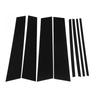 8PCS Gloss Black  Pillar Posts Fit For Nissan Patrol 2012 2013 2014 2015 2016 2017- Car Window Trim Cover BC Column Sticker