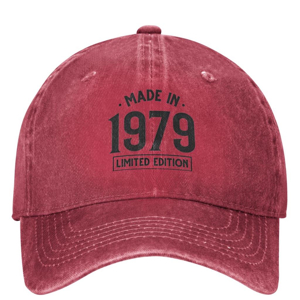 Vintage Made In 1979 Baseball Cap Grandad Daddy Father Birthday Gifts y2k Unisex Teens Hip Hop Hats Sunscreen Baseball Caps