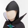Costume da Cosplay Principessa Regina Malvagia per Bambini con Corona Maschera Gotica Vestito per Festa di Halloween Carnevale Ragazze