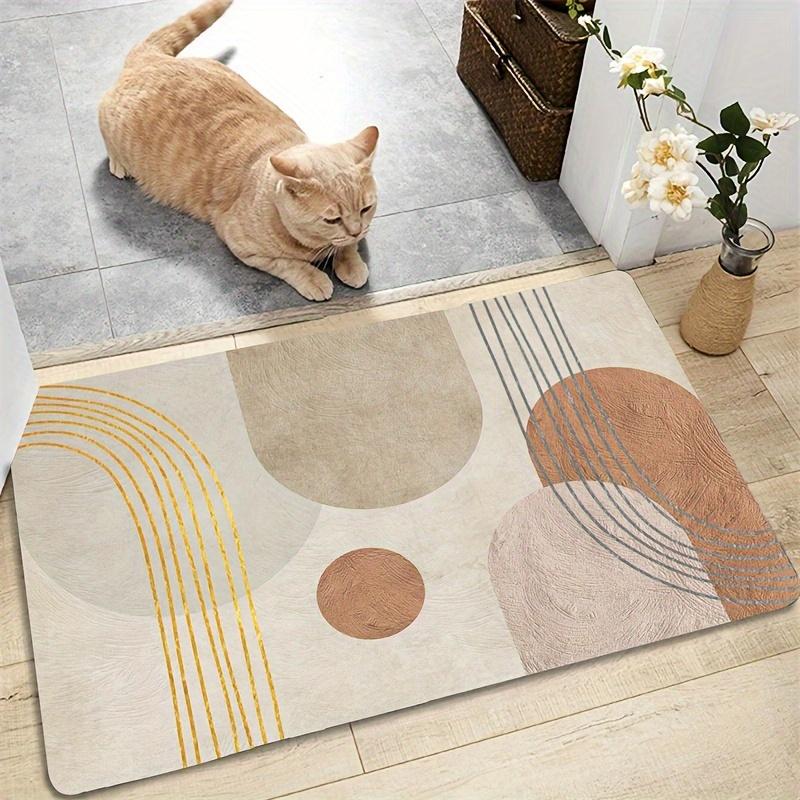 Luxurious Anti-Slip Door Mat-Super Absorbent, Soft Polyester Rug for Bathroom, Bedroom, Living Room & Entryway -Machine Washable