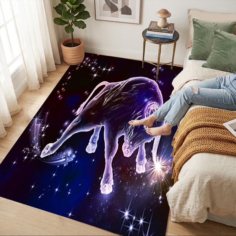 Bull Space Living Room Nonslip Area Rug Soft Carpet For Bedroom Game Playroom Sofa Office Home Decor Doormat Christmas Gift C9302357