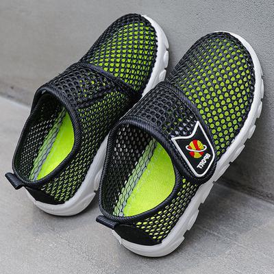 Soft Soled White Sports Shoes for Boys and Girls In Spring and Summer with Breathable Mesh Surface for Children