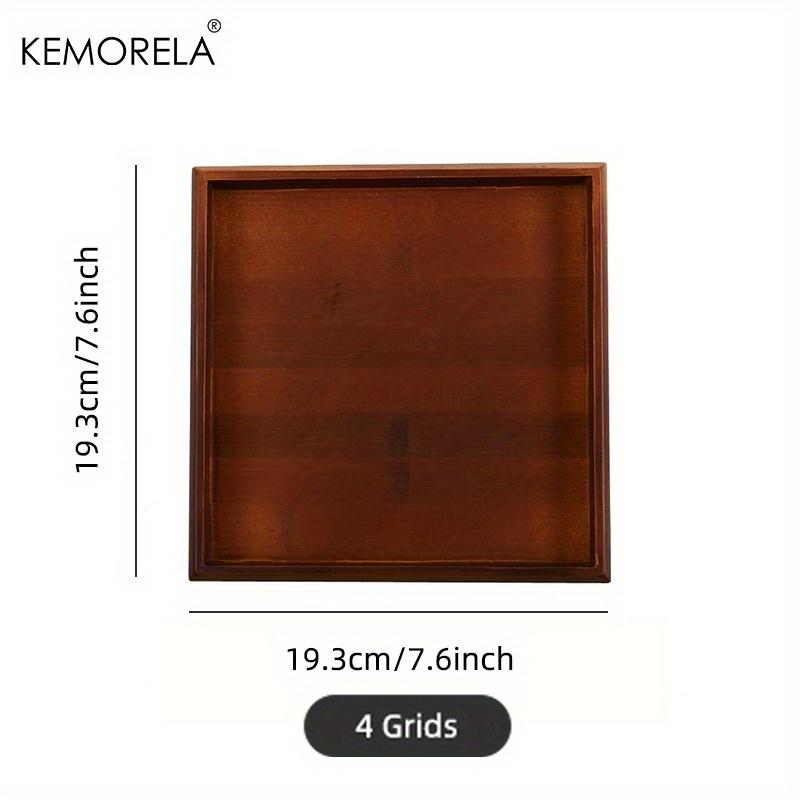 Bamboo Wooden Rectangular Tea Tray Solid Wood Tray Tea Cup Trays Stand Tray Wooden Hotel Dinner Plate Storage Tray Tableware