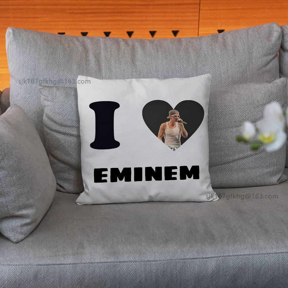 E-Eminem Music Pillow Case Pillow Case Living Room Sofa Cushion Cover Suitable For Home Bedroom Room Decoration