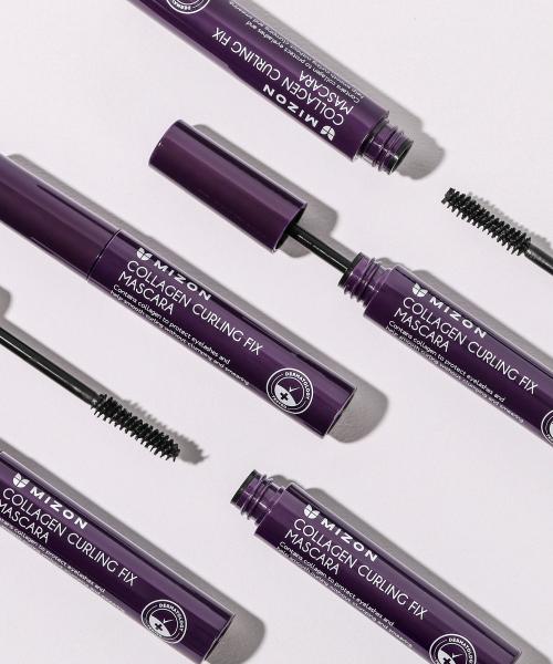 Mizon [2 упаковки] Тушь для ресниц Collagen Curling Fix NONE