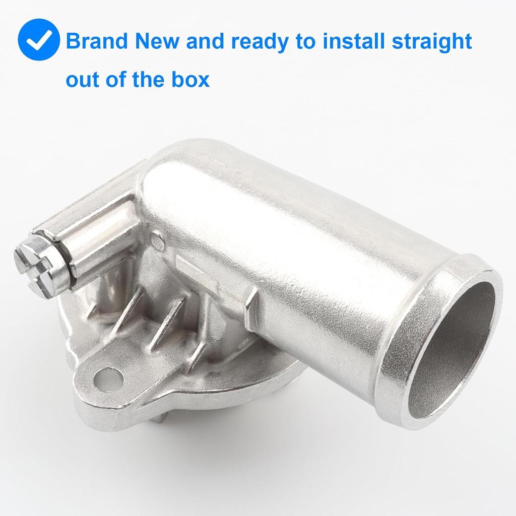 Upgrade Aluminium Thermostat Housing Assembly, Replace 902-3035HP, 9023035HP Compatible With Chrysler Dodge 3.6 3.6L - 2011- Chrysler 300, 2011-