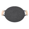 Solid Wood BBQ Pan Handle Anti Scald 2Pcs Portable BBQ Plate Handle Heat Resistant for Cookware Sauce Pan Sauteing Grilling Pan