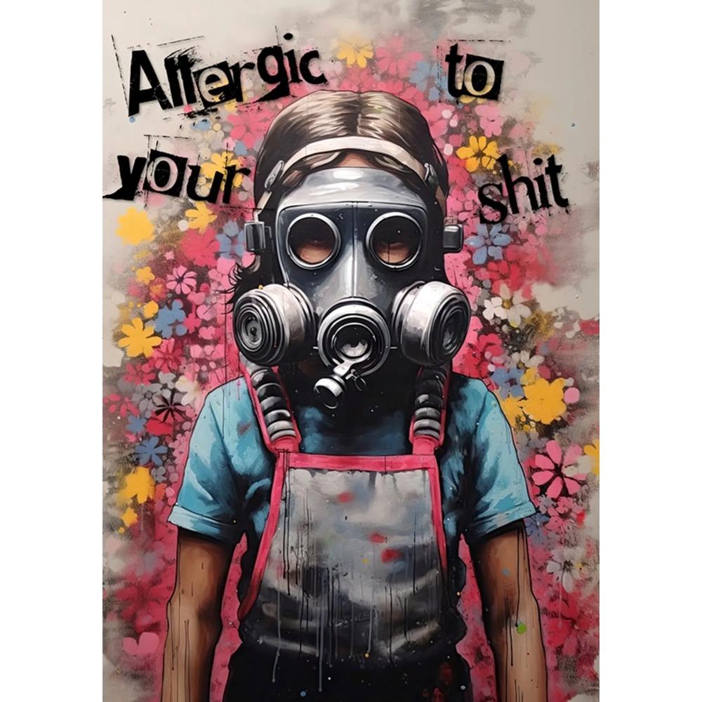 Pop Street Graffiti Wall Art Poster Banksy Ragazzo Ragazza con Palloncino su Tela Poster Stampe Pittura Soggiorno Decorazione Casa Regali