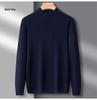 Men's Thickened Wool Cashmere Sweater - Warm Half-High Neck Knitwear Plus Size