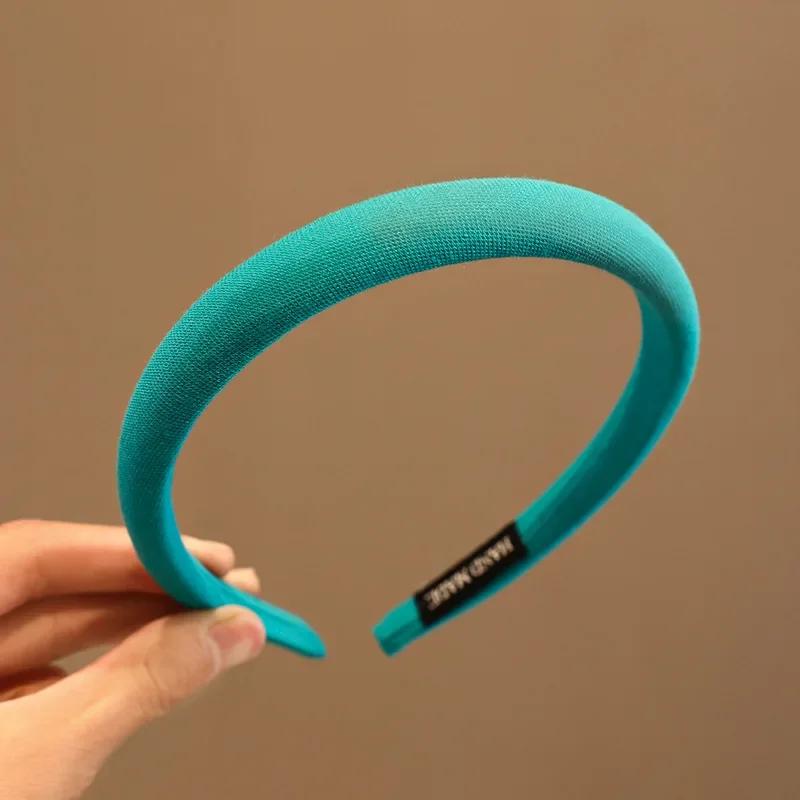 Colorful Matte Headdress Simple Basic Face-Washing Headband Temperament Hoop Wide Hairband Hair Bundle Kids Hair Accessories