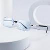 Luxury Rimless Reading Glasses: Unisex Anti-Blue Light Flat Lenses