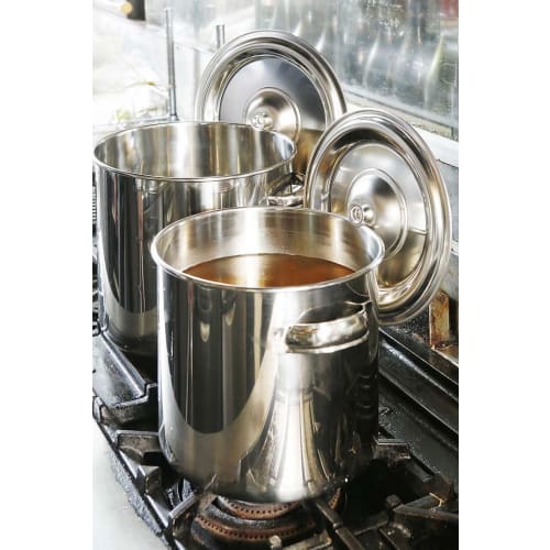 EBM 18-8 Kitchen Pot/Stock Pot, 20cm, with Handle, Silver