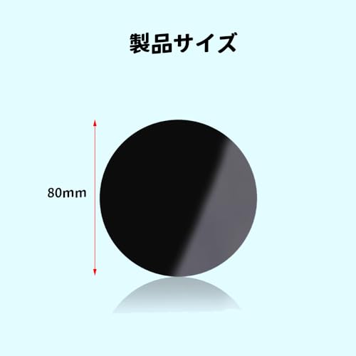 SANJAOYEE 80mm Dashboard Mounting Suction Cup Base 6pcs Suction Cup Auxiliary Upgrade 3M Center Console Base Pad Disc Premium 3M Adhesive Disc