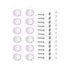 12Pcs Guitar Tuning Pegs Buttons Plastic Machine Head Tuner Knobs for Folk Classical GuitarsSmall Squares