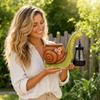 Solar Powered Snail Shaped Planter with Hanging Lantern Outdoor Garden Decoration Durable Resin Material Suitable for Patio Lawn Yard