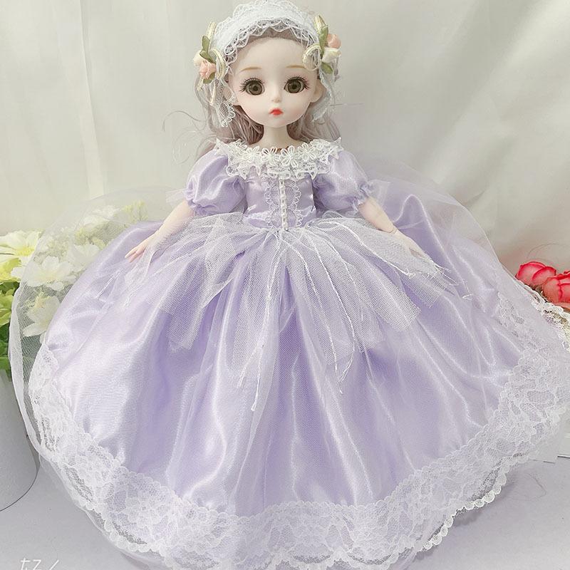 30cm Bjd Doll Toy Attractive Eyes Multiple Movable Ball-jointed Anime Figure Toy