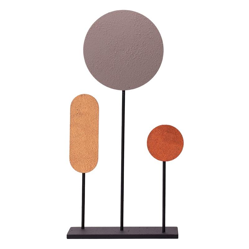 Muyika Metal Tabletop Decorative Object & Figurine Set of 3 3 Bbl-m