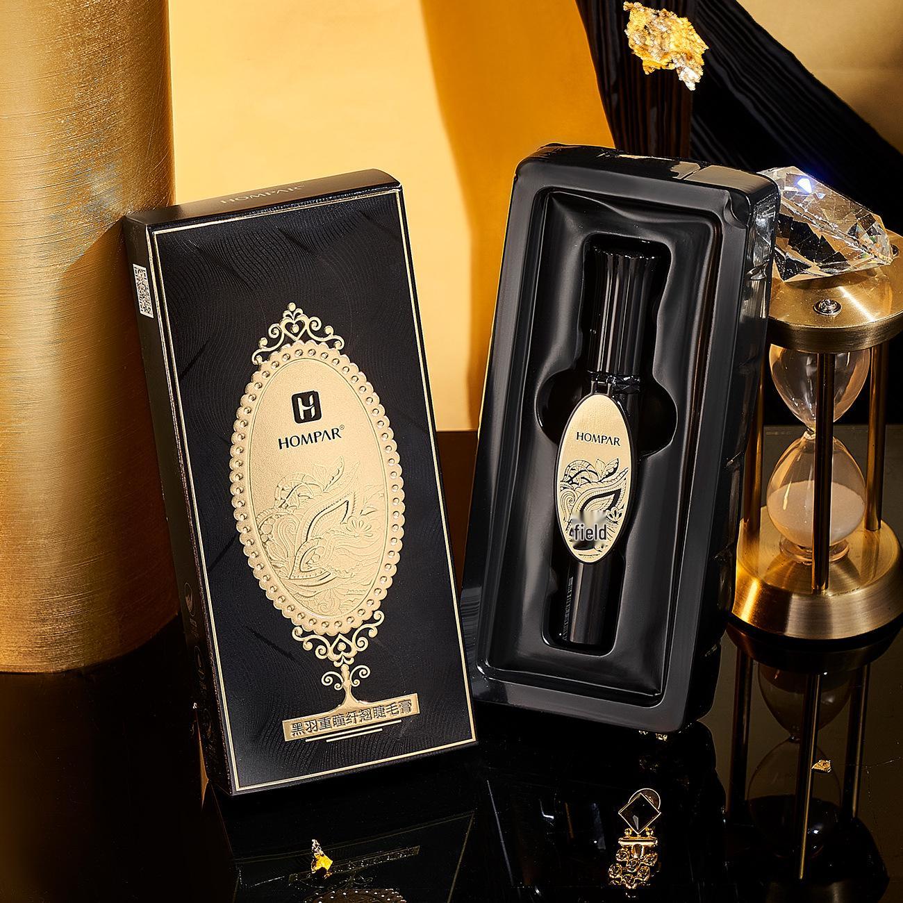 

Hanbeier Тушь для ресниц с двойным изгибом и черными перьями: Шелковистая, Стойкая к смазыванию, Водостойкая и Потостойкая для Красиво Подкрученных Ресниц