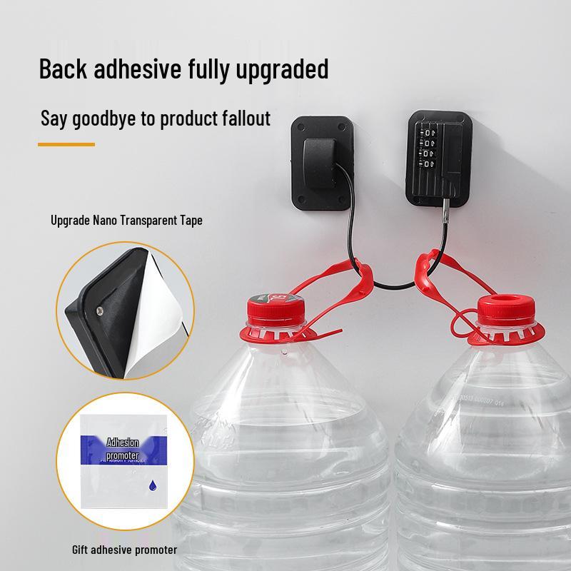 Lacăt de siguranță combinat fără perforare pentru frigidere, sertare, dulapuri și uși glisante - Anti-furt și protecție pentru copii.