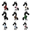 Plush Horse Keychain Soft Cute Cartoon Horse Pendant In Sweater Horse Year Mascot Charm with Keyring for Backpack Handbag Car Keys Decoration