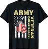 American Flag Camo Proud Us Army Veteran TShirt