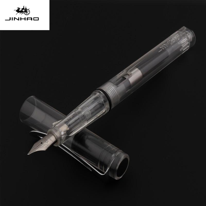 New Jinhao Transparent Colour Business Office Fountain Pen Student School Stationery Supplies
