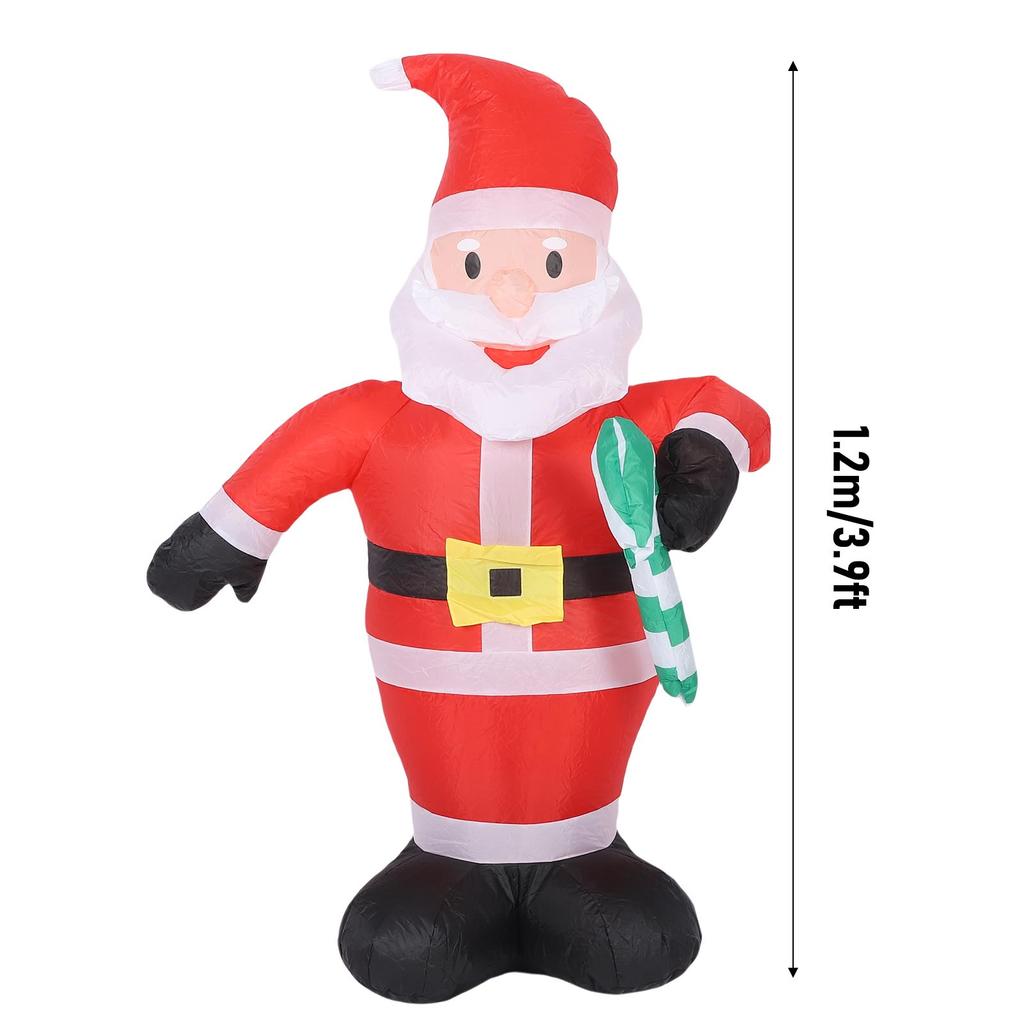 1.2M Inflatable Xmas Santa Claus With LED Lighted Merry Christmas Outdoor Xmas parties Garden Yard Decoration Water Proof