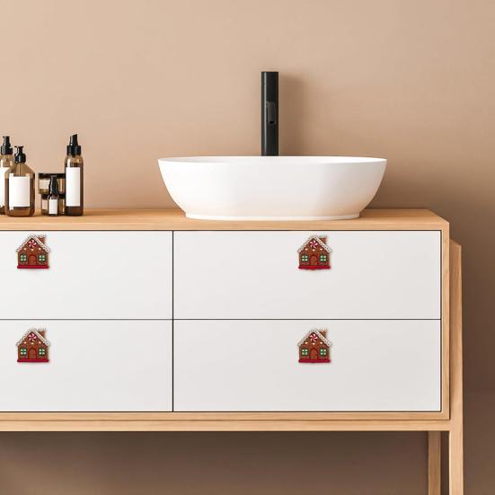 Skull Cabinet Knob Covers Halloween Decor Pull Handle Gingerbread House