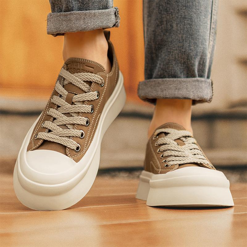 New casual men's Leather board shoes Trendy minimalist design style Daily office outdoor fashion party Youth quality Black shoes