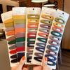 Morandi Frosted Multicolor Acrylic Hair Clips – 10 Piece Set for Girls